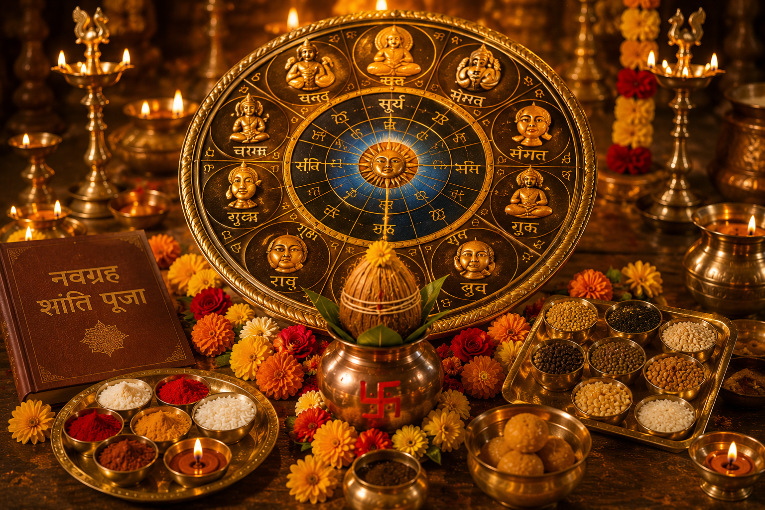 Navagraha Shanti Puja for Graha Dosha & for Removing Planetary Obstacles