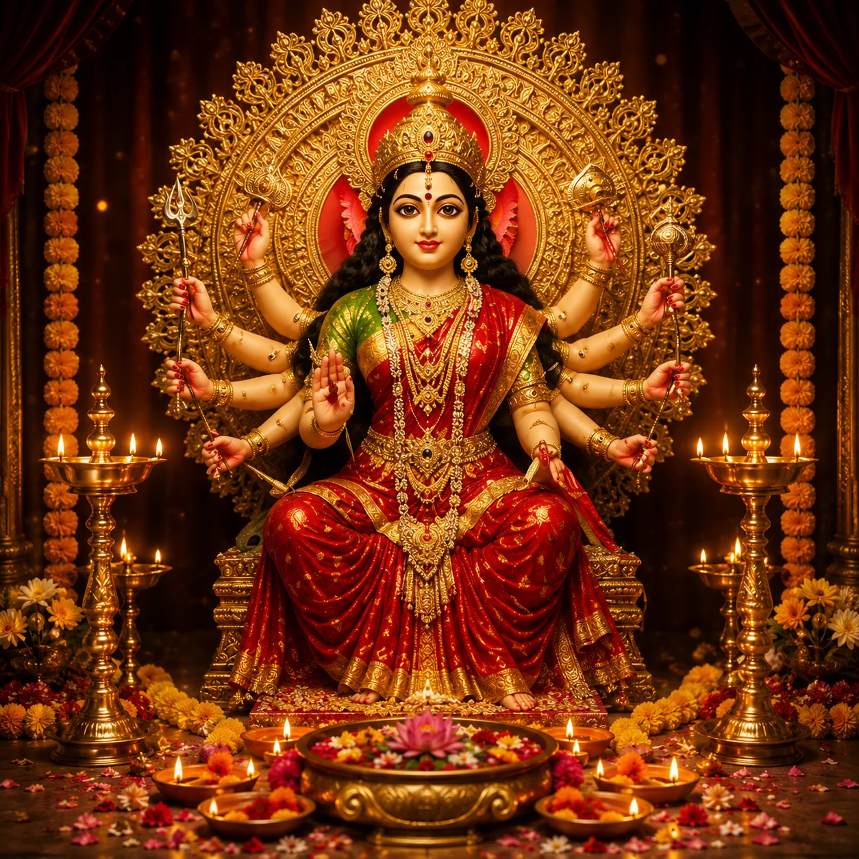 Sharad Navratri Puja – Divine Blessings of Maa Durga & Nine Sacred Nights
